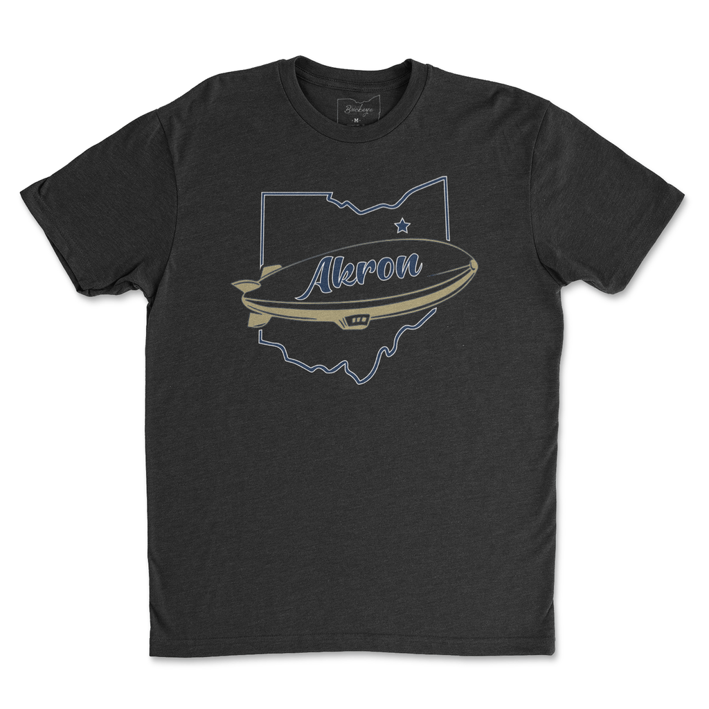 Akron Blimp T-Shirt - Buckeye Shirt Co.