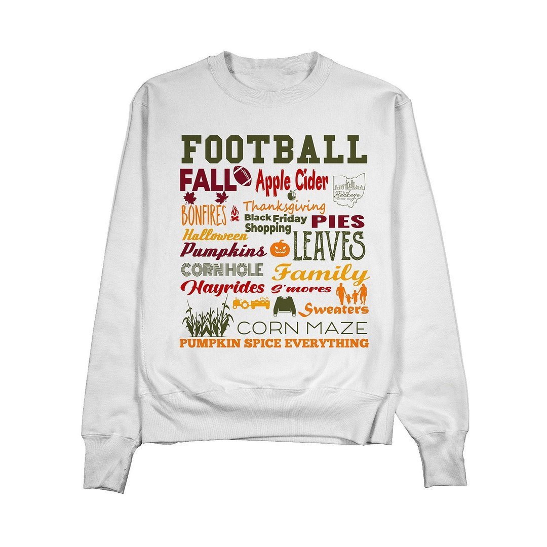 It's Fall Y’all Collage Crewneck - Buckeye Shirt Co.