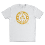 Load image into Gallery viewer, Lashes Long Coffee Strong Gold Design T-Shirt - Buckeye Shirt Co.
