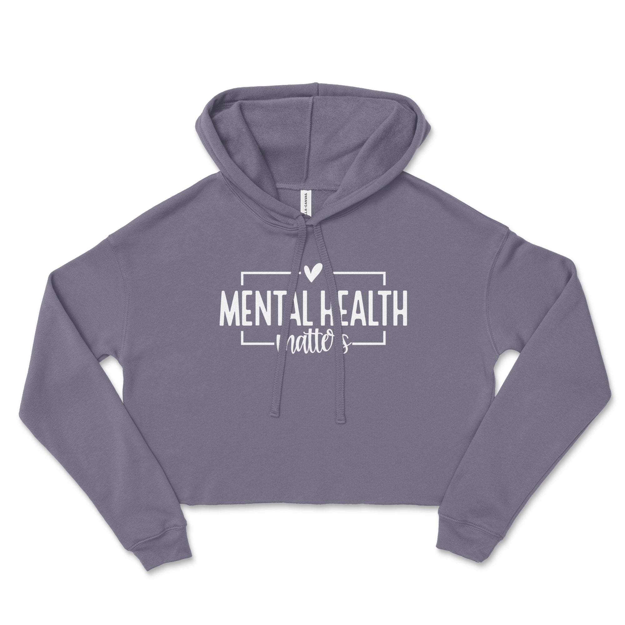 Mental Health - Cropped Hoodie (Grey) - Buckeye Shirt Co.