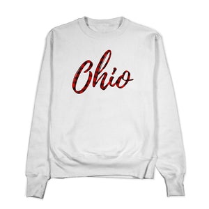 Ohio Plaid Crewneck - Buckeye Shirt Co.