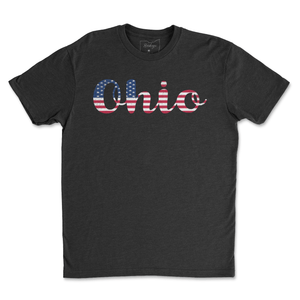 Ohio USA Flag T-Shirt - Buckeye Shirt Co.