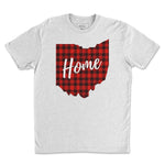 Load image into Gallery viewer, Plaid Ohio Home T-Shirt - Buckeye Shirt Co.
