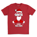Load image into Gallery viewer, Santa Loves Ohio T-Shirt - Buckeye Shirt Co.
