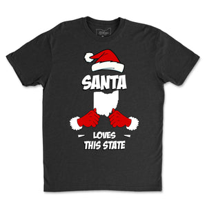 Santa Loves Ohio T-Shirt - Buckeye Shirt Co.